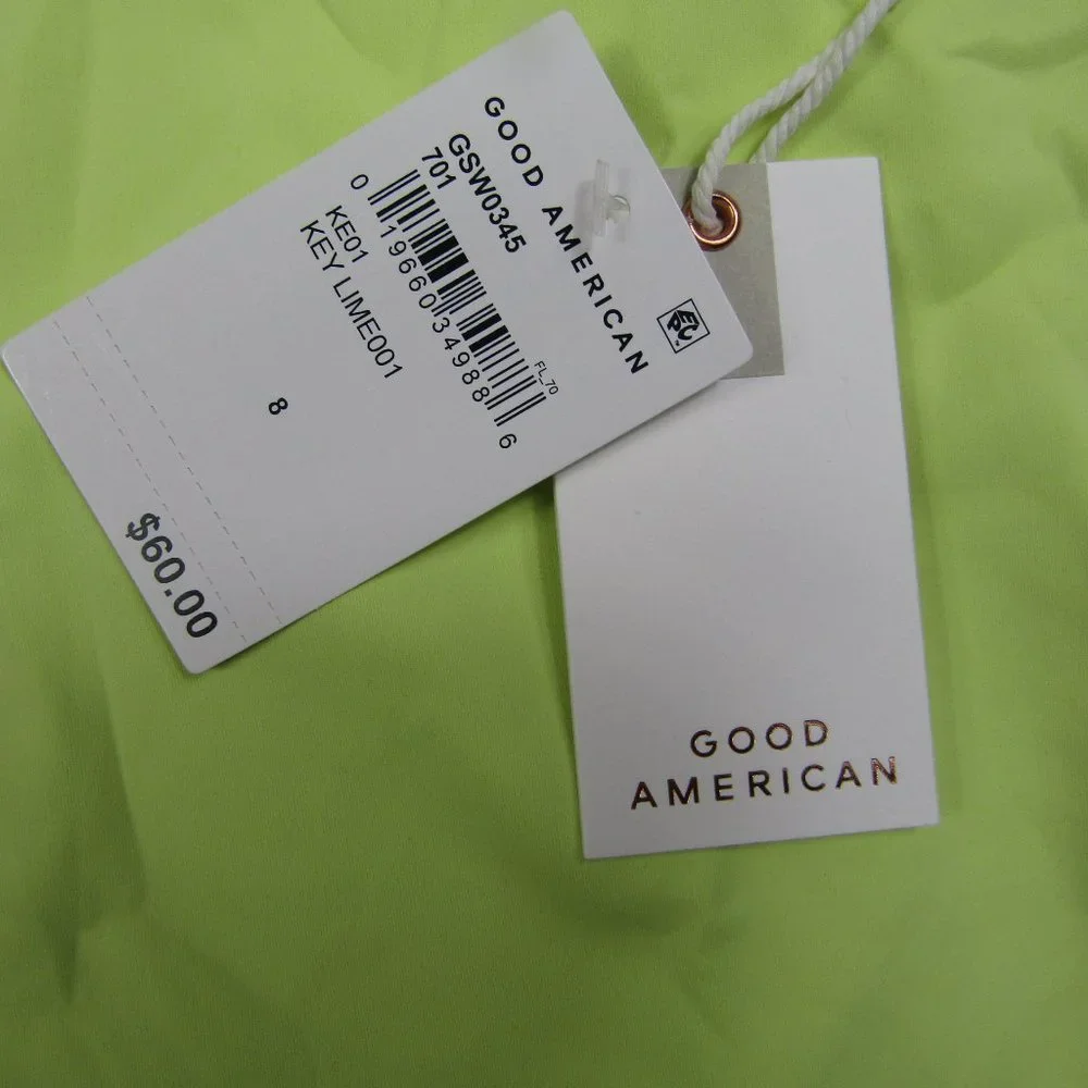 Good American NEW Womens 5XL Key Lime Scuba Swim Tank Top - Picture 2 of 8